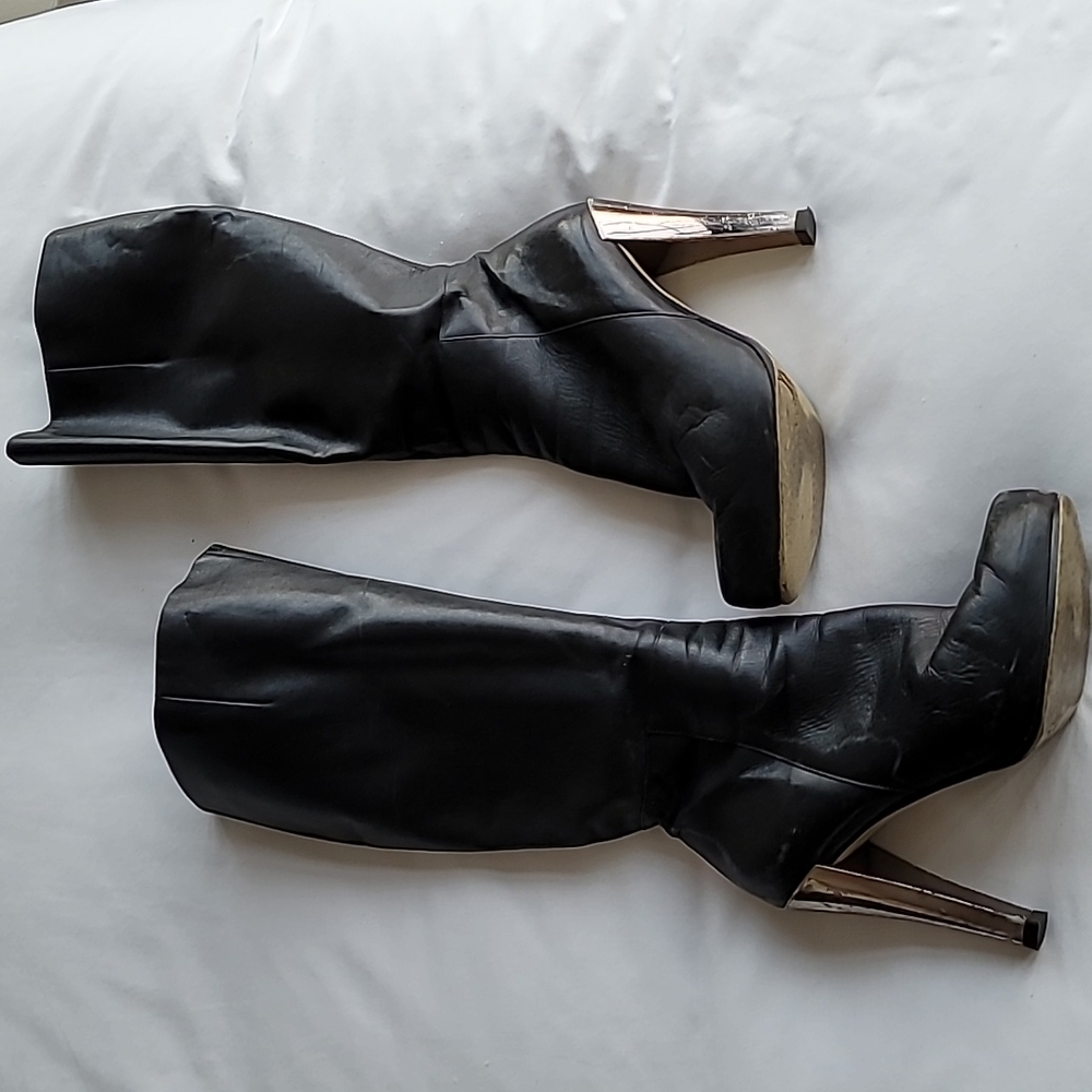 Barbra bucci leather high boots